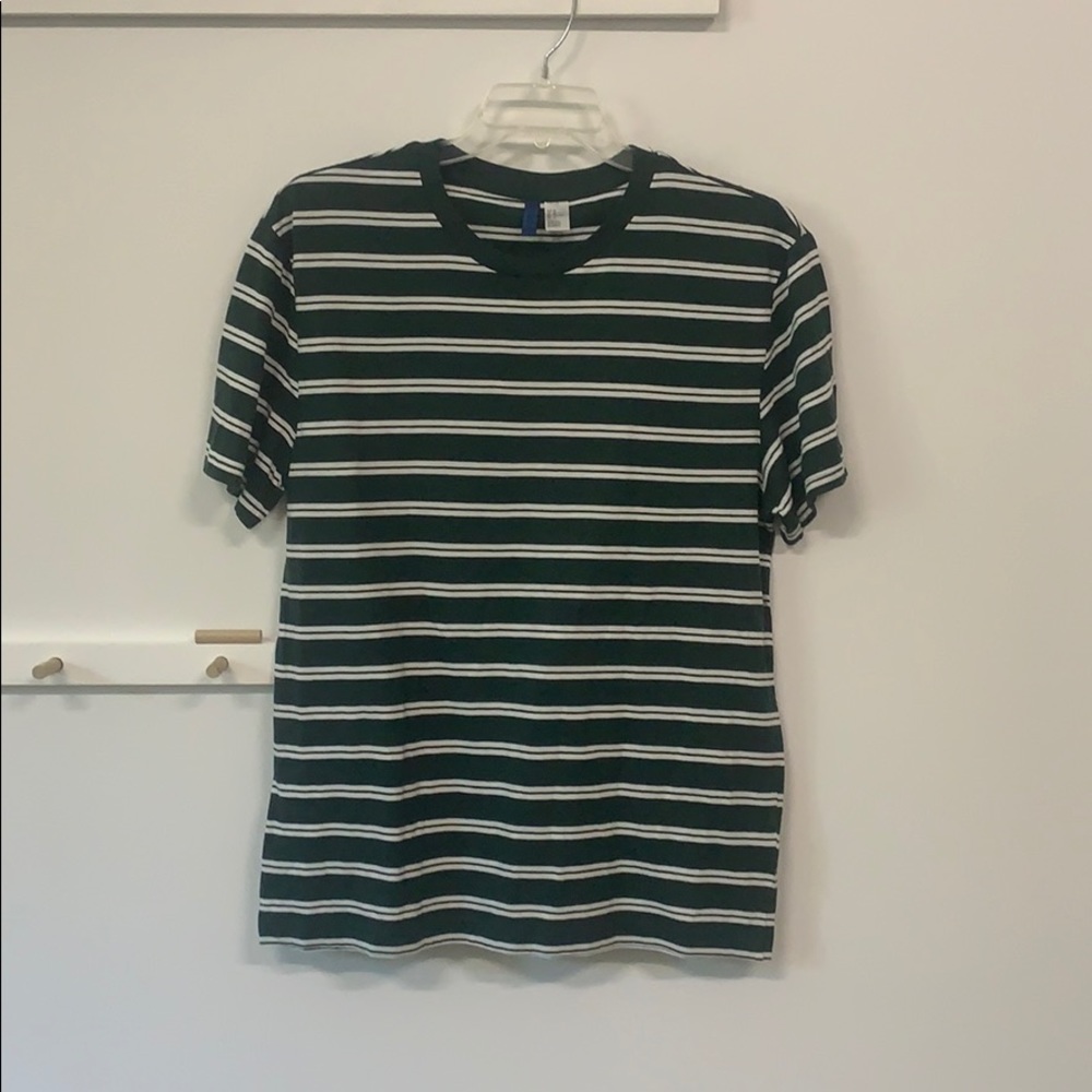 Green striped t shirt
